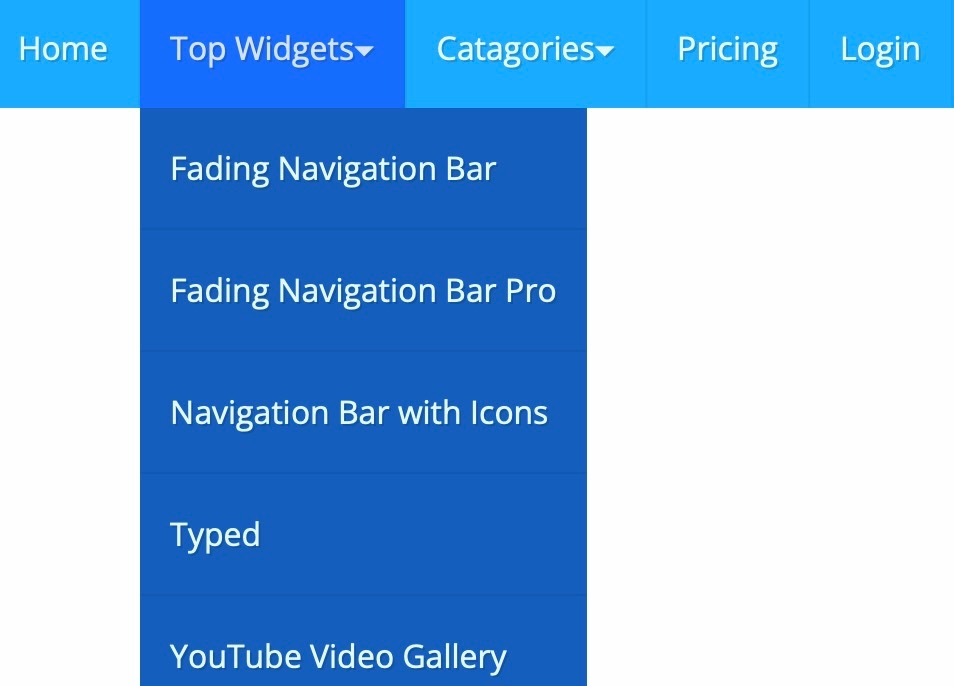 Multi-Level CSS Navigation Bar for EverWeb